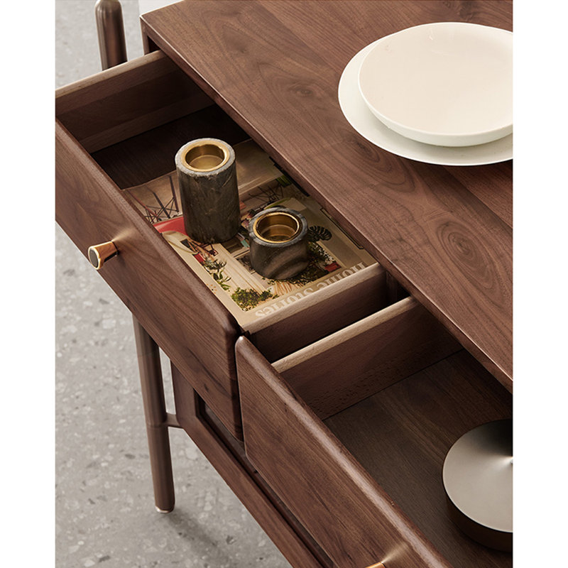 Vitrine lumineuse en bois de style italien de luxe