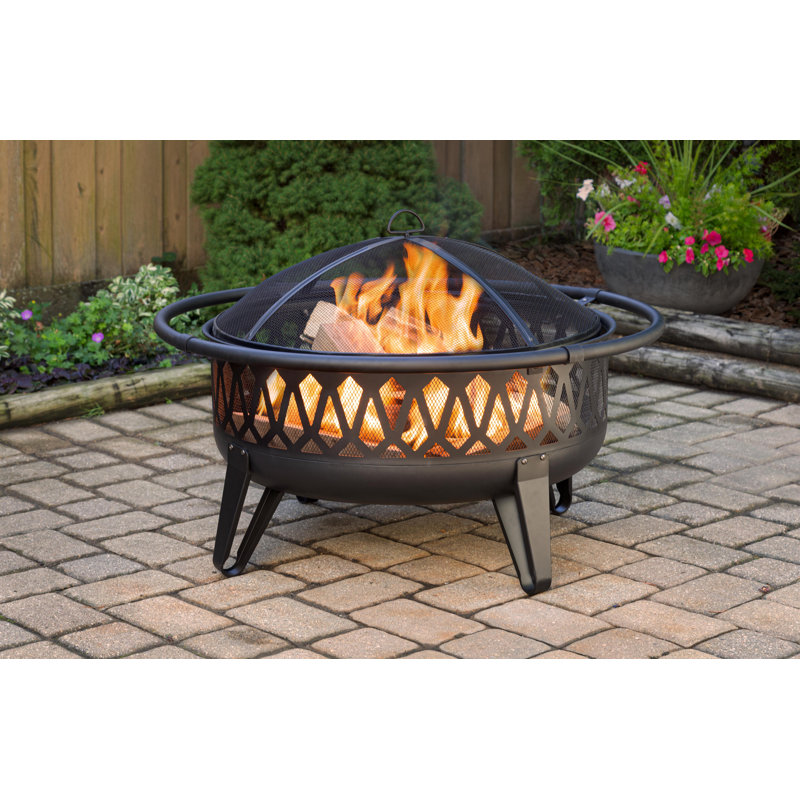 Round Steel Wood Burning Fire Pit
