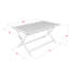 Ensemble de table bistro 7 pièces pour l'extérieur - idéal pour la plage, le camping et les pique-niques - Magnifique table pliante en bois avec 6 chaises modernes sans accoudoirs - Finition huilée naturelle-1219299287-1219299286