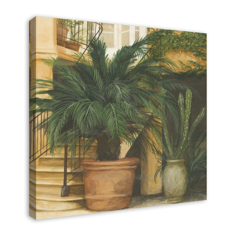 Plantes de jardin sur toile, H 30 po x l 30 po x P 1,25 po