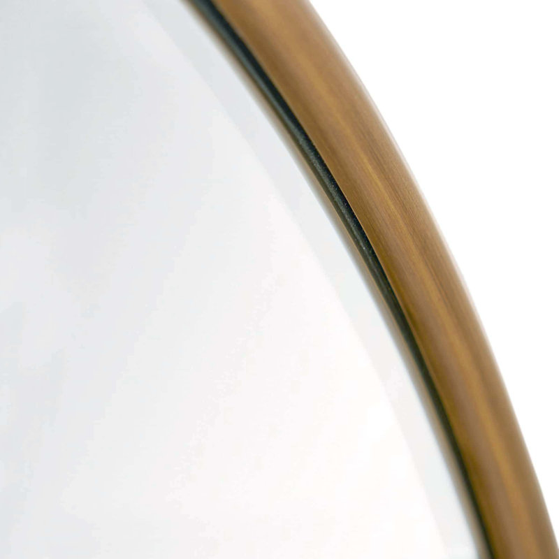 Vaquero Small Mirror, Antique Brass