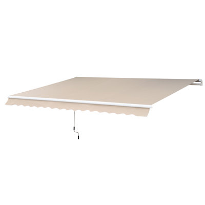 Dakota Fields 295 cm W Polyester Retractable Patio Awning