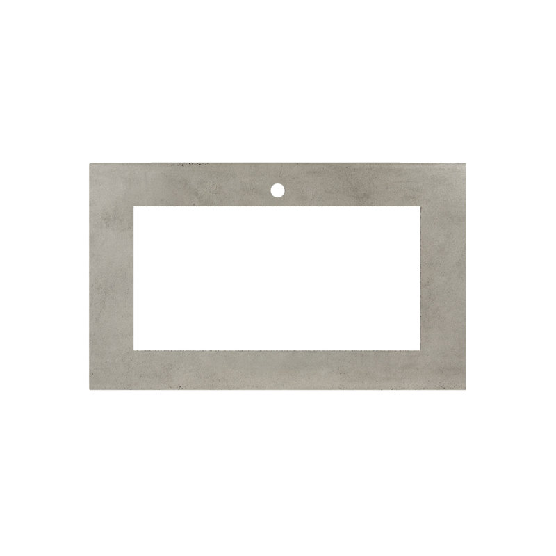 Plateau de meuble-lavabo simple 36,5 po Trough, Frêne