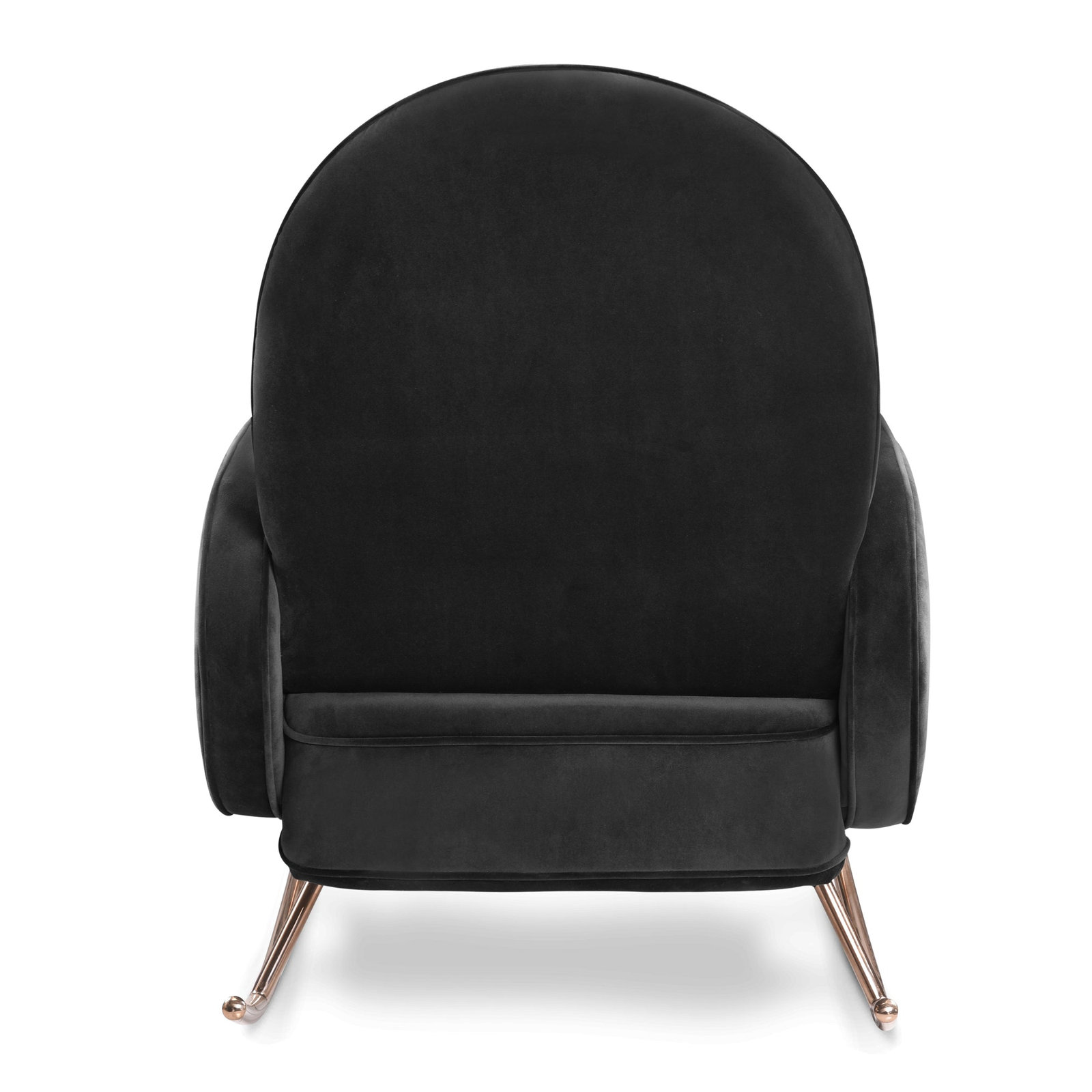 Compass Rocking Chair, Black Velvet