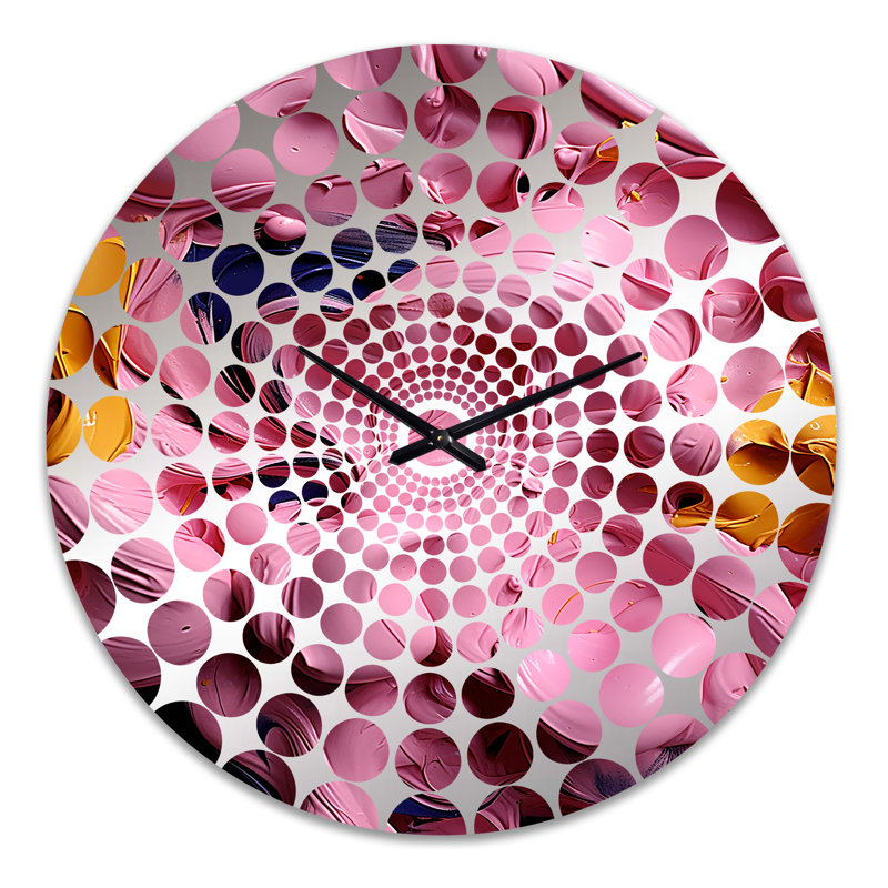 Timone - Horloge murale peinture abstraite, Grand