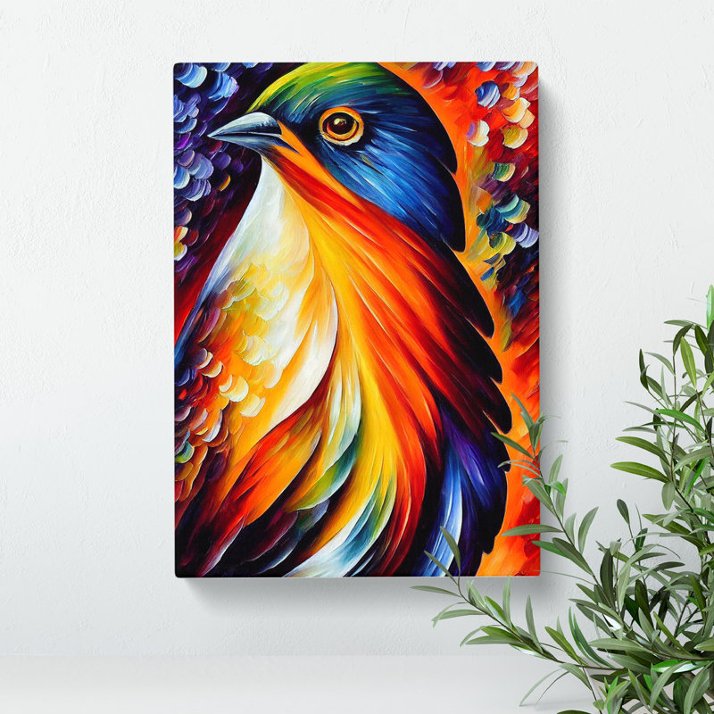 Portrait Of A Bird No.5 - Wrapped Canvas, 50cm H x 35cm W x 3cm D