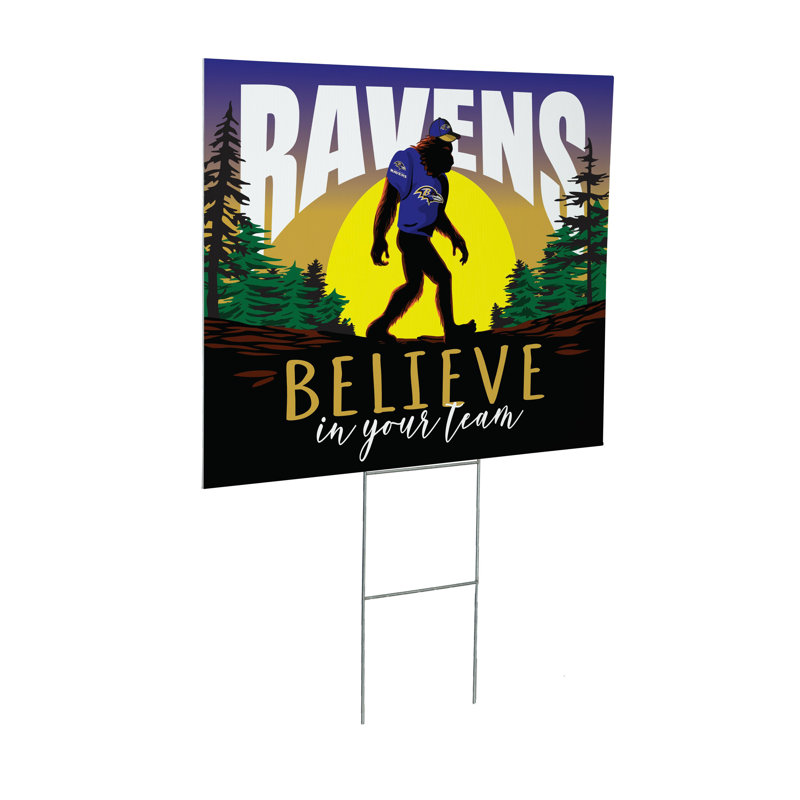 Baltimore Ravens Yard Sign, Bigfoot