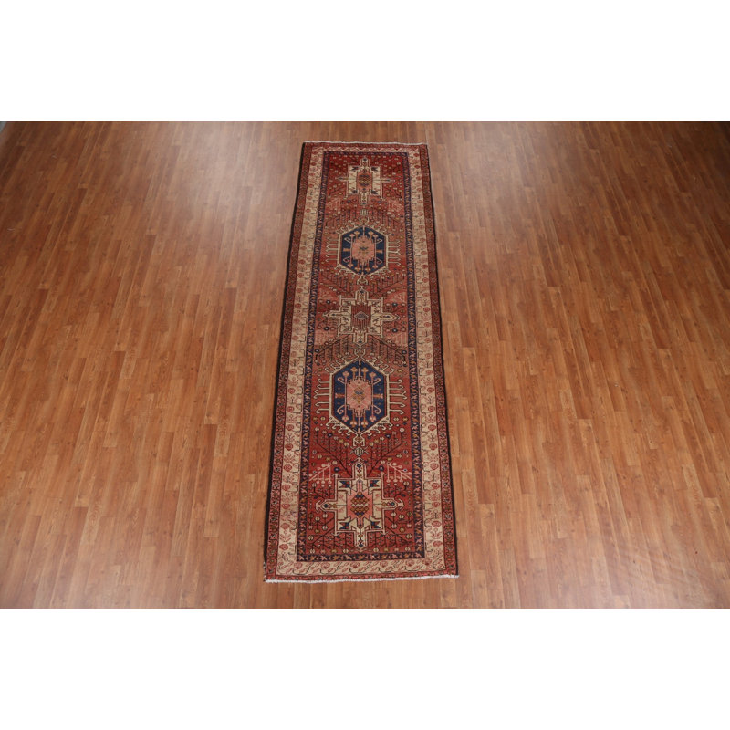 Tapis de couloir géométrique Heriz Persian Design