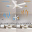 Ventilateur de plafond moderne et intelligent avec lumières DEL, ventilateur de plafond à 5 pales avec télécommande, ventilateur de chambre à coucher et ventilateur de salon-1463323011-1435407614