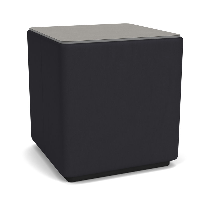 Table de salon avec plateau en stratifié Darsey, 20", Sergé sarrasin, Noir; noir Patriot Plus