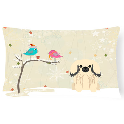 Coussin lombaire intérieur/extérieur en tissu de noël