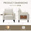 Fauteuil large en similicuir rembourré-92197390