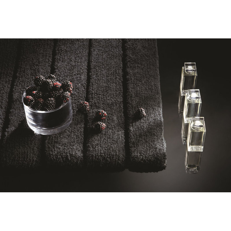 Dithusan Stripe Bamboo Bath Mat, 80cm L x 50cm W, Grey