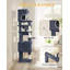 Cat Tree for Indoor Cats, Multi-layer Scratching Post with Large Platform, 2 Caves, 7 Sisal Posts, Pompoms, Cat Basket, Hammock, Suitable for Cats-2067877392-2067877389