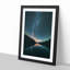 Milky Way Above a Lake in Italy in Abstract - Picture Frame Graphic Art Print-55739990-55739986