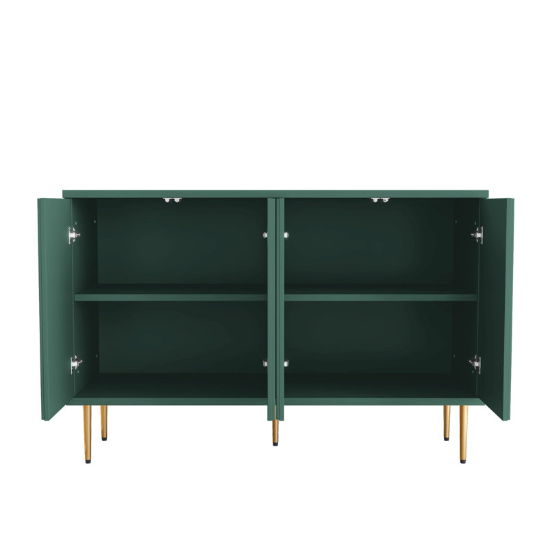 Buffet 48 "avec motif de fleurs 3D, Vert