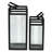 Drusilla Set Of 2 Indoor Fluted Glass Lanterns - 16" And 12.25"-1485076351