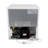 Living Essentials 1.1 Cubic Feet Freestanding Mini Fridge