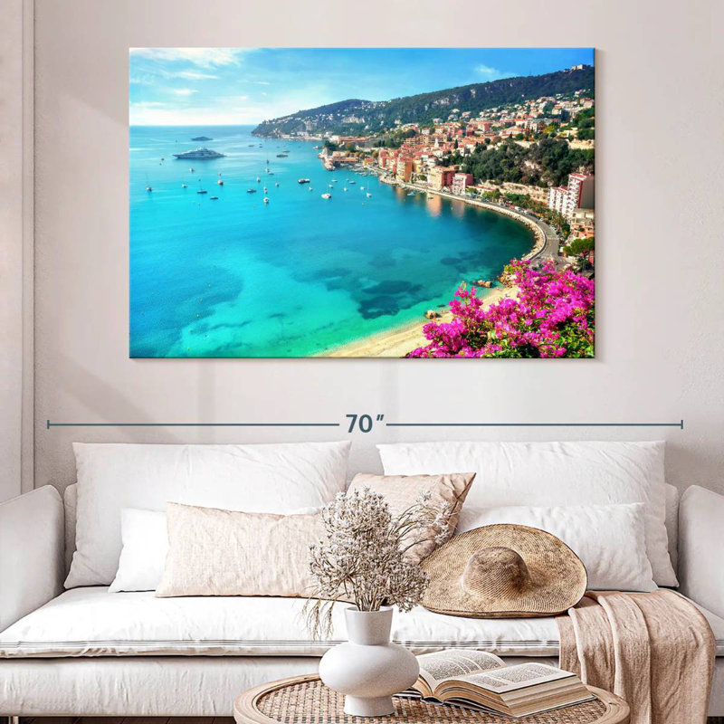 Gillard Villefranche-Sur-Mer Coastal Gillard, H 34 po x l 51 po