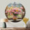 Bouquet de fleurs du verger d'été I - reproduction d'art en métal rose traditionnel