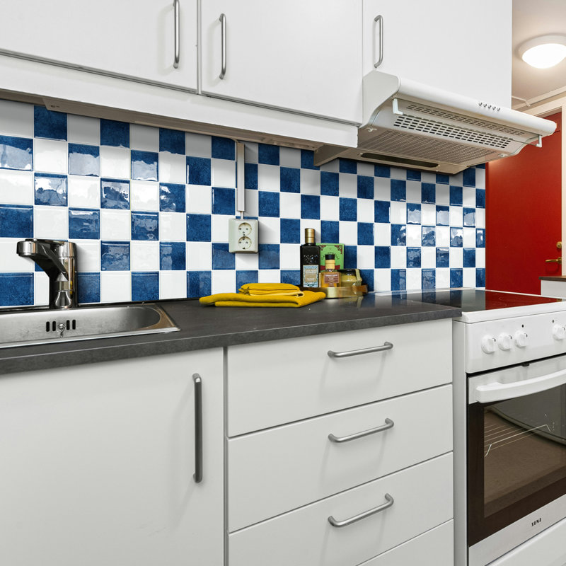 9" X 9" Peel & Stick Mosaic Tile,Vinyl Self Adhesive Tile for Kitchen Backsplash,10-sheet