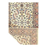 Vonnita Hand Woven Cotton and Wool Floral Area Rug