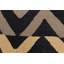 Tapis de zone noire en laine 5 pi x 7 pi one-of-a-kind fait main kilim Castiglione