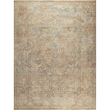 Hand Knotted Wool Area Rug in Grey And Beige