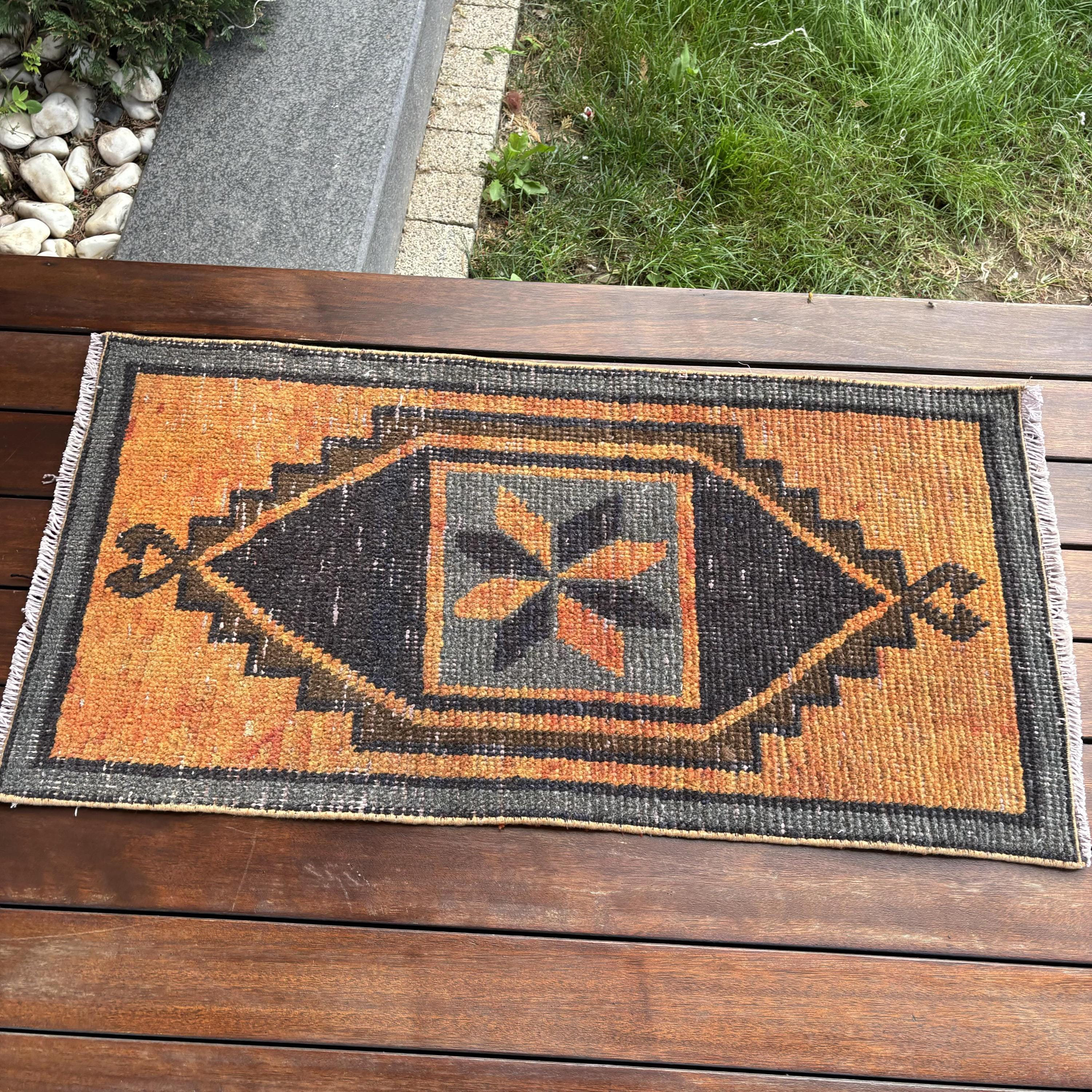 Foundry Select Vintage Turkish Small Wool Rug Ideal for Entry in ...