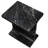 20" Black Marble Pedestal End Table
