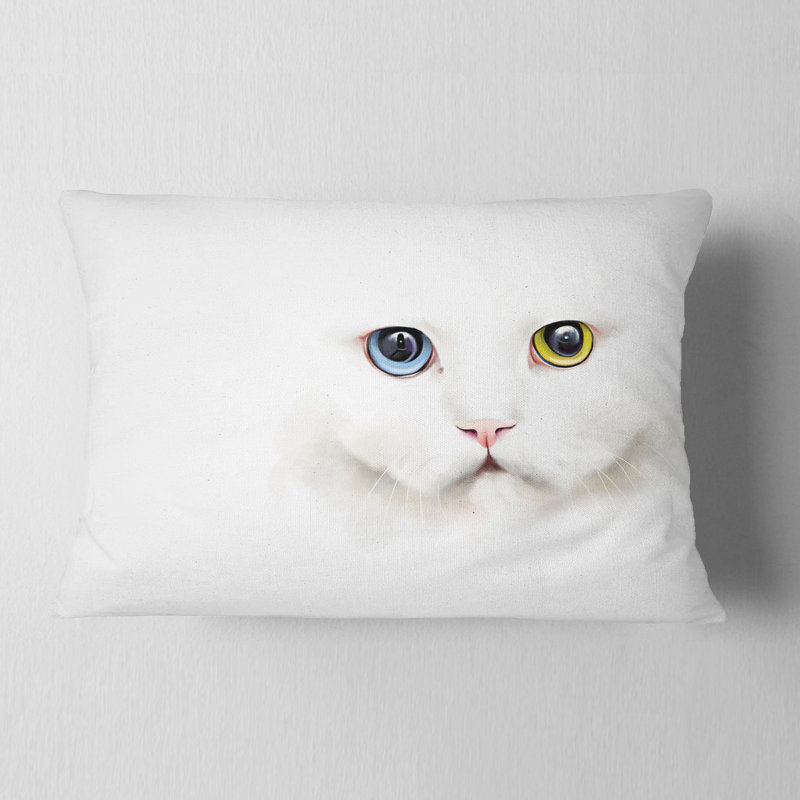 Coussin lombaire animal portrait of jolie chat