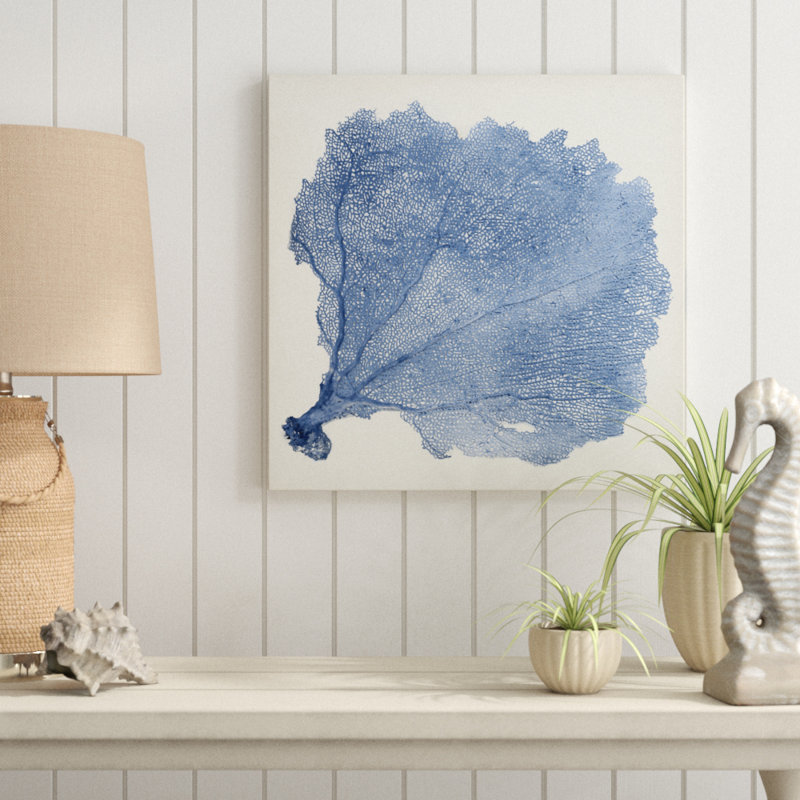 «Sea Fan V», peinture sur toile, H 20 po x l 20 po