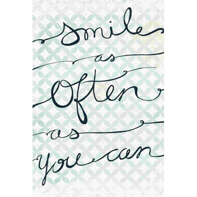 " Smile As Often 2 " Painting Print