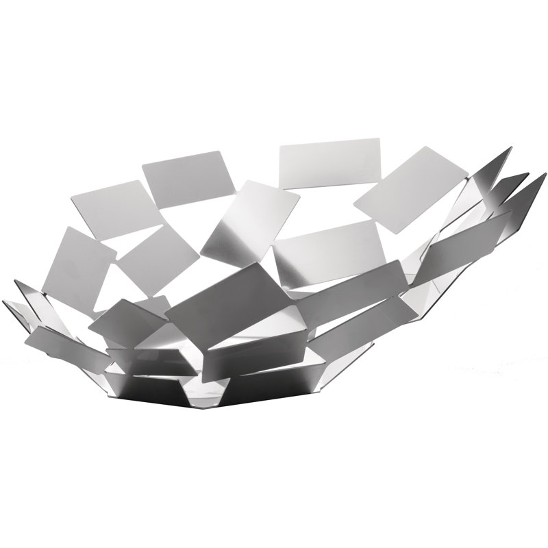 Alessi La Stanza Dello Scirocco Stainless Steel Fruit Bowl, White