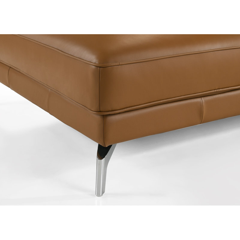 Upholstered L-Shaped Sectional, Brown , Right Hand Facing