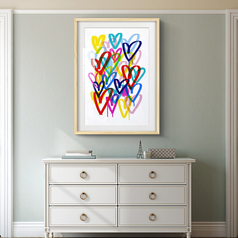 Hearts Aflutter II -Framed Print