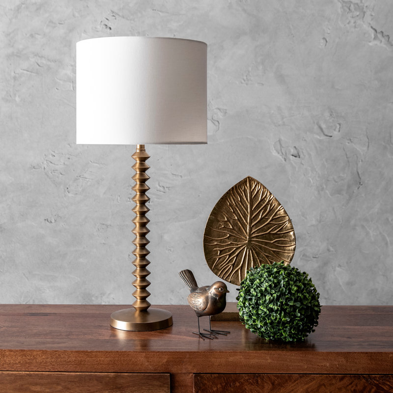 Lampe de table en laiton antique 27 po Mckayla