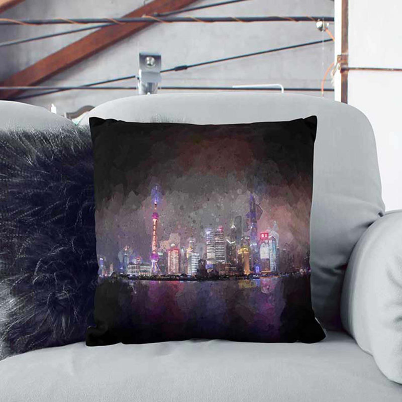 Square Cushion, 40cm H x 40cm W x 15cm D