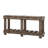 Vintage Entryway Table - Fir Solid Wood With Natural Grain, Metal Rivet Decor & Plank Under-Shelf-1565895827