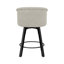 Tabouret de comptoir pivotant avec siège rembourré et structure en métal Logan, ensemble de 4-1847915804