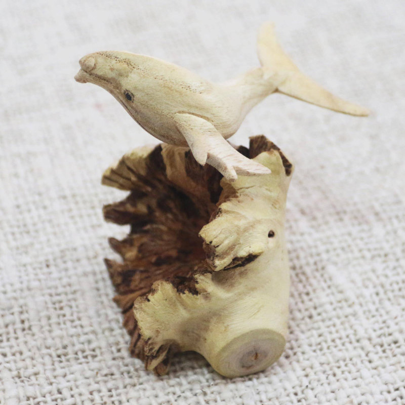 Sculpture petite baleine grise Dovecove