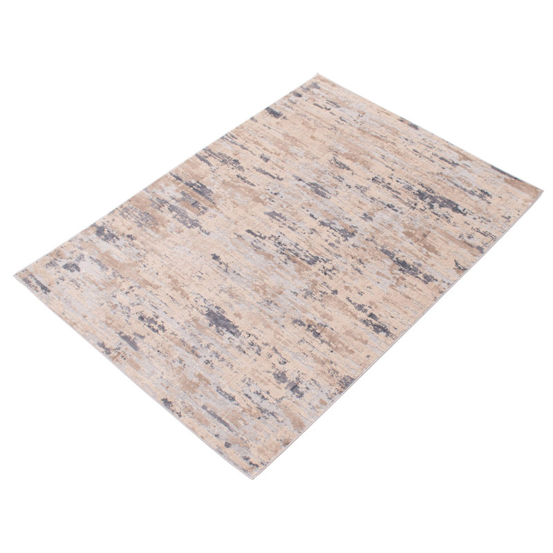 Tapis brun clair / gris / beige, Rectangle 3 pi 11 po x 5 pi 11 po