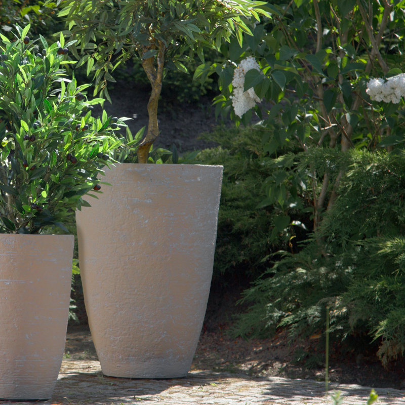 Aarshi Planter, Beige, 71cm H x 51cm W x 51cm D