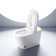 Omish 1-Piece 1.28/1.6 GPF Auto-Flush Elongated Smart Toilet With Built-In Bidet