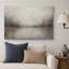 Tableau représentant un paysage de lac gris brumeux, idéal pour le salon, impression giclée sur toile encadrée-135760398-135760400-135760406