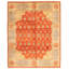 Tapis rouge en laine oriental à la main 8 pi 0 po x 10 pi 0 po one-of-kind-noué la Chobi