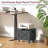 Black Rolling File Cabinet - Small Under Desk Cabinet With Single Drawer (Hanging File Organizer For A4/Letter-Size Docs, Home Office)