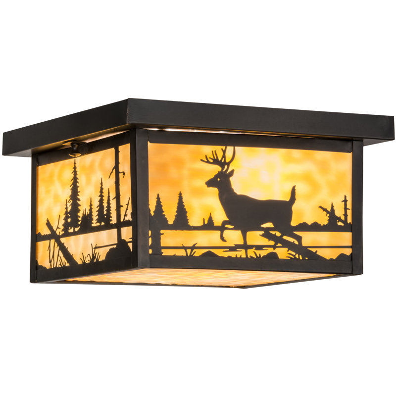 Rustic Lodge 2 - Light Flush Mount, Beige