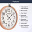 Horloge murale 27,5 po Dilsey