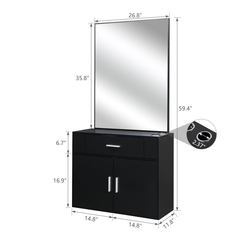 Arraya Vanity, Black